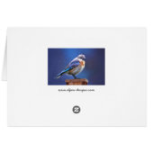 Blauwvogel (Vrouw) Schilderen - Oorspronkelijke vo (Achterkant Horizontaal)