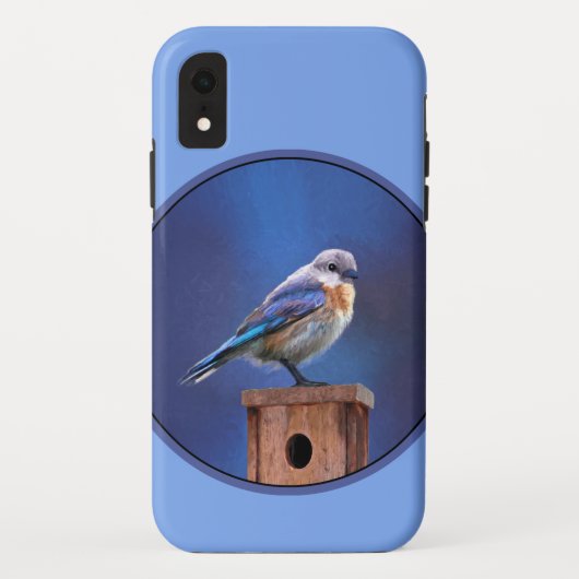 Blauwvogel (Vrouw) Schilderen - Oorspronkelijke vo Case-Mate iPhone Case (Achterkant)