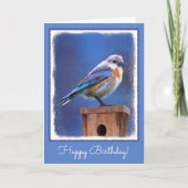 Blauwvogel (Vrouw) Schilderen - Oorspronkelijke vo Kaart (Voorkant)