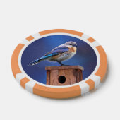 Blauwvogel (Vrouw) Schilderen - Oorspronkelijke vo Poker Chips (Enkel)
