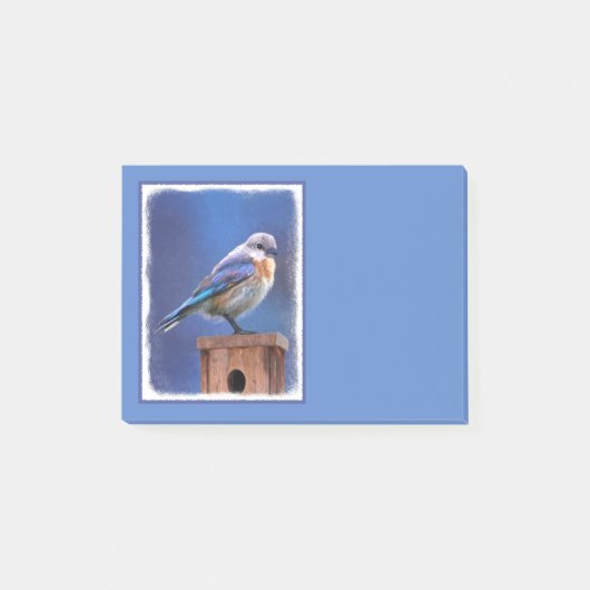 Blauwvogel (Vrouw) Schilderen - Oorspronkelijke vo Post-it® Notes (Voorkant)