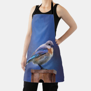 Blauwvogel (Vrouw) Schilderen - Oorspronkelijke vo Schort