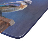 Blauwvogel (Vrouw) Schilderen - Oorspronkelijke vo Snijplank (Hoek)