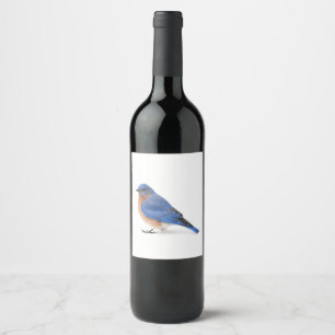 Blauwvogel Wijn Etiket