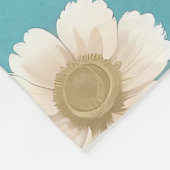 Blauwvogel William Morris geïnspireerd Turquois Fleece Deken (Hoek)