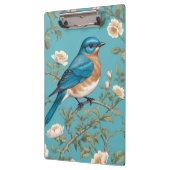 Blauwvogel William Morris geïnspireerd Turquois Klembord (Links)