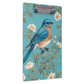 Blauwvogel William Morris geïnspireerd Turquois Klembord (Rechts)