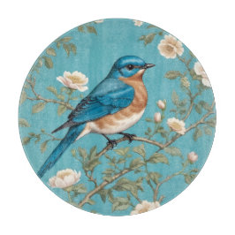Blauwvogel William Morris geïnspireerd Turquois Snijplank