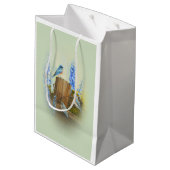 Blauwvogelfamilie Medium Cadeauzakje (Achterkant Gekanteld)