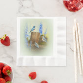 Blauwvogelfamilie Servetten (Insitu)