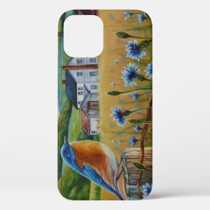 Blauwvogelkornbloemen Waterverf Boerderij Case-Mate iPhone Case