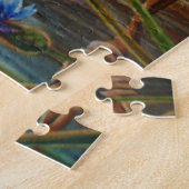 Blauwvogelkornbloemen Waterverf Boerderij Legpuzzel (Zijkant)