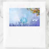 Blauwvogels Blauwe Vijver Vogels Rechthoekige Sticker (Tas)