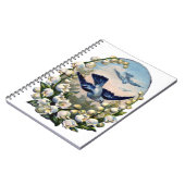  Blauwvogels Bloemen Lelie van de Vallei Vogels Notitieboek