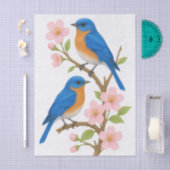 Blauwvogels & Bloesems Decoupage Tissue Paper Tissuepapier (Craft)
