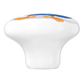 Blauwvogels brengen geluk - SRF Keramische Knop (Zijkant)