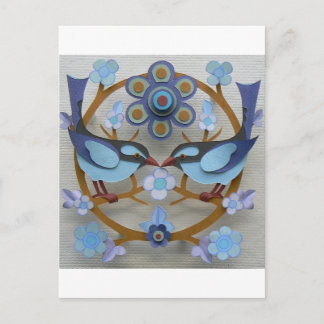 blauwvogels briefkaart