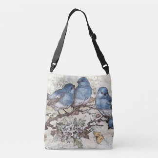Blauwvogels Canvas tas