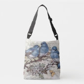 Blauwvogels Canvas tas (Voorkant)
