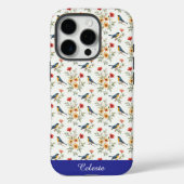 Blauwvogels en bloemen Case-Mate iPhone case (Achterkant)