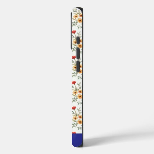 Blauwvogels en bloemen Case-Mate iPhone case (Achterkant / Links)