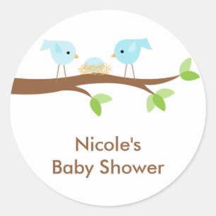 Blauwvogels en Nest Stickers