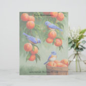 Blauwvogels en pekelboom (Staand voorkant)