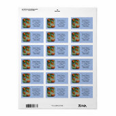 Blauwvogels en perziken Blauw Etiket (Full Sheet)