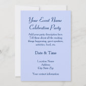 Blauwvogels en perziken Blauw Kaart (Achterkant)