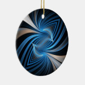 Blauwvogels Fractal Keramisch Ornament (Rechts)