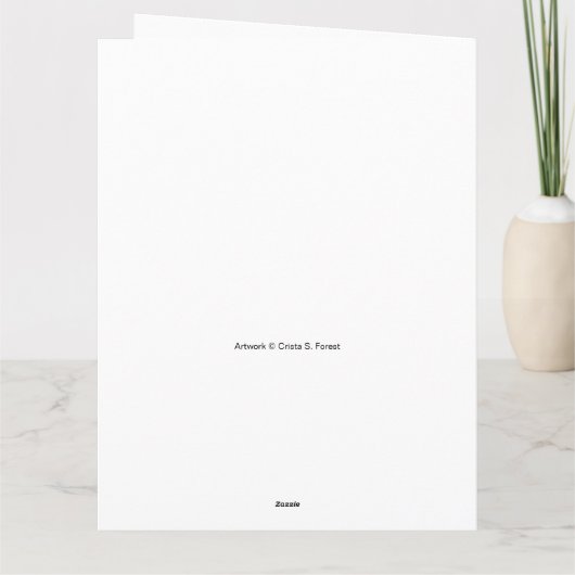 Blauwvogels Goldfinches Birdhouses Flower Garden Kaart (Achterkant)