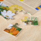 Blauwvogels Goldfinches Birdhouses Flower Garden Legpuzzel (Zijkant)