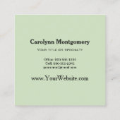 Blauwvogels Goldfinches Birdhouses Flower Garden Vierkante Visitekaartje (Achterkant)