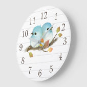 Blauwvogels Home Decor Wall Clock Grote Klok (Hoek)