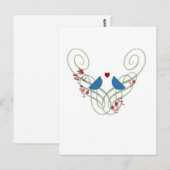Blauwvogels I Briefkaart (Voorkant / Achterkant)