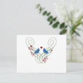 Blauwvogels II Briefkaart (Staand voorkant)