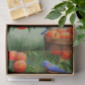 Blauwvogels in een boomgaard tissuepapier (Geschenk)