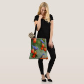Blauwvogels in een boomgaard tote bag (Op model)