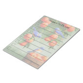 Blauwvogels in een Peach Tree Orchard To-Do-lijst Notitieblok (Schuin)