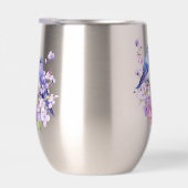 Blauwvogels in Lila bloemen (Rechts)