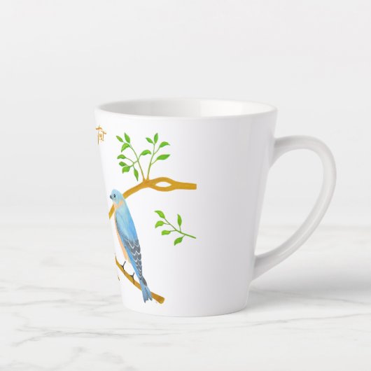 Blauwvogels Latte Mok (Rechts)