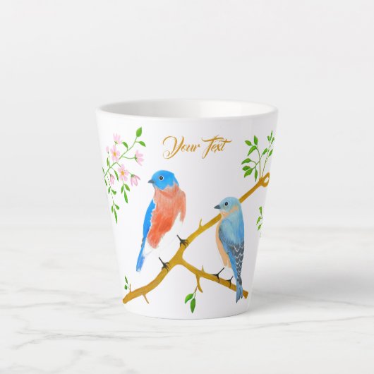 Blauwvogels Latte Mok (Voorkant)