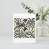 Blauwvogels (m/v op papier) briefkaart (Staand voorkant)