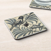 Blauwvogels (m/v op papier) drankjes onderzetter (Linkerzijde)