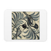 Blauwvogels (m/v op papier) magneet (Horizontaal)