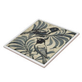 Blauwvogels (m/v op papier) tegeltje (Zijkant)