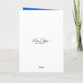 Blauwvogels onder een paraplu kaart (Achterkant)