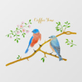 Blauwvogels Raamsticker (Vel)