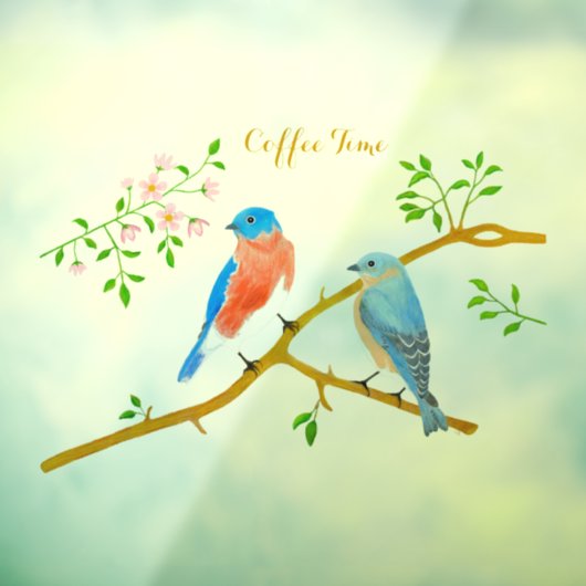 Blauwvogels Raamsticker (Vel 3)