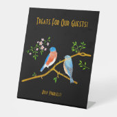 Blauwvogels Reclamebord Met Voetstuk (Voorkant)